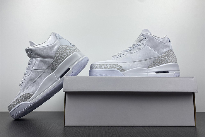 nike air jordan 3  pure white       429487-111
