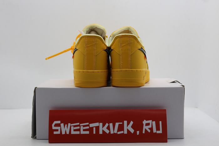 nike air force 1 low off-white university gold metallic silver - dd1876-700