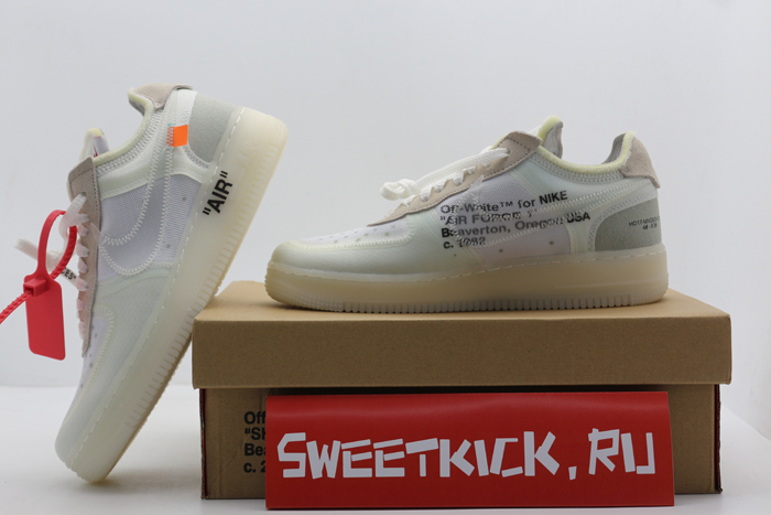 nike air force 1 low off-white all white ao4606-100