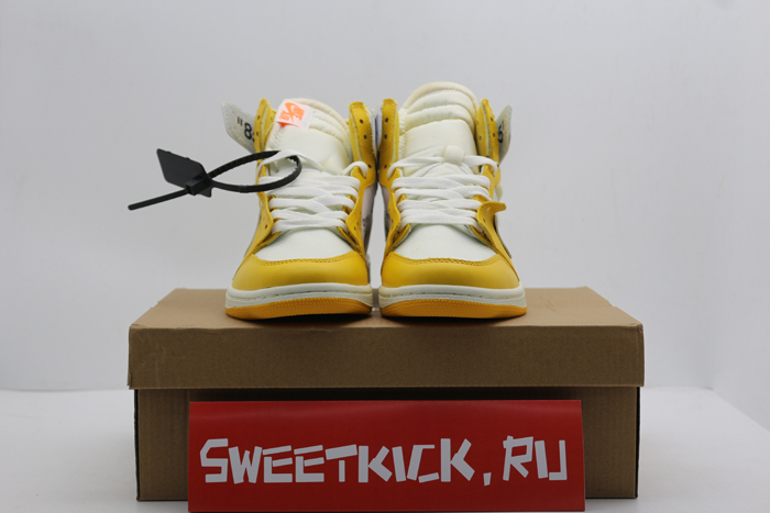 2019 air jordan 1 x off-white nrg white/dark powder yellow-cone aq0818-149
