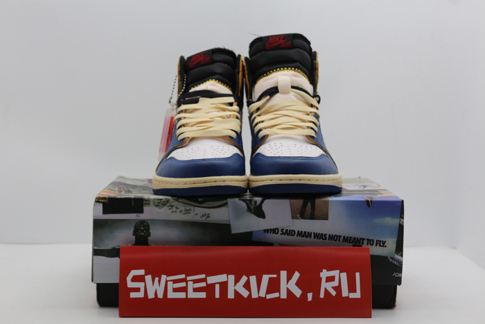 air jordan 1 retro high union los angeles blue toe - bv1300-146
