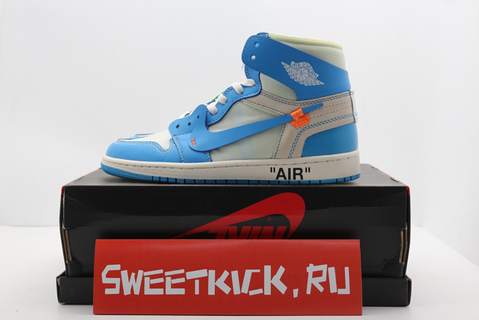 off-white air jordan 1 powder blue unc aq0818-148