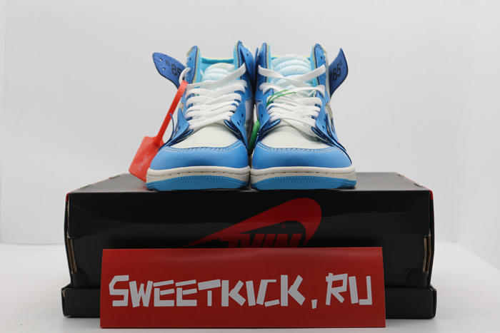 off-white air jordan 1 powder blue unc aq0818-148