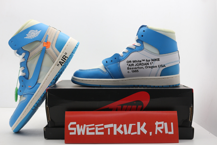 off-white air jordan 1 powder blue unc aq0818-148