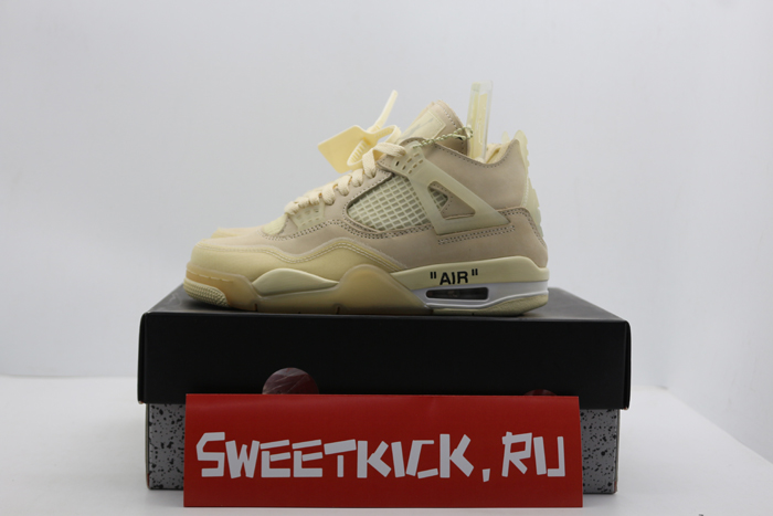 air jordan 4 retro off-white sail - cv9388-100