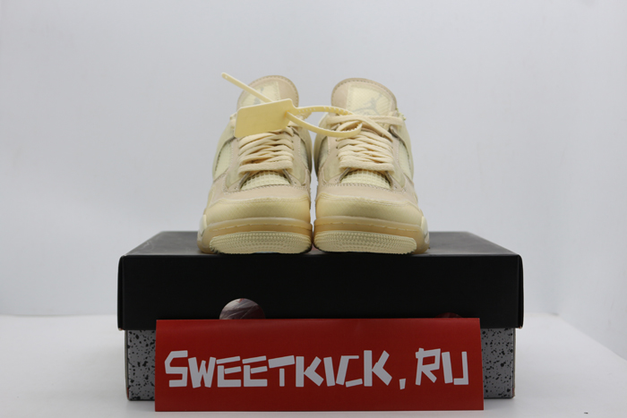 air jordan 4 retro off-white sail - cv9388-100
