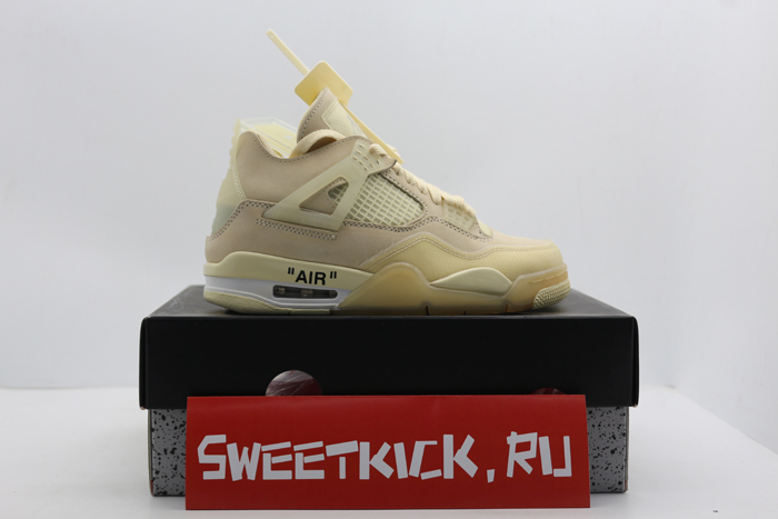 air jordan 4 retro off-white sail - cv9388-100
