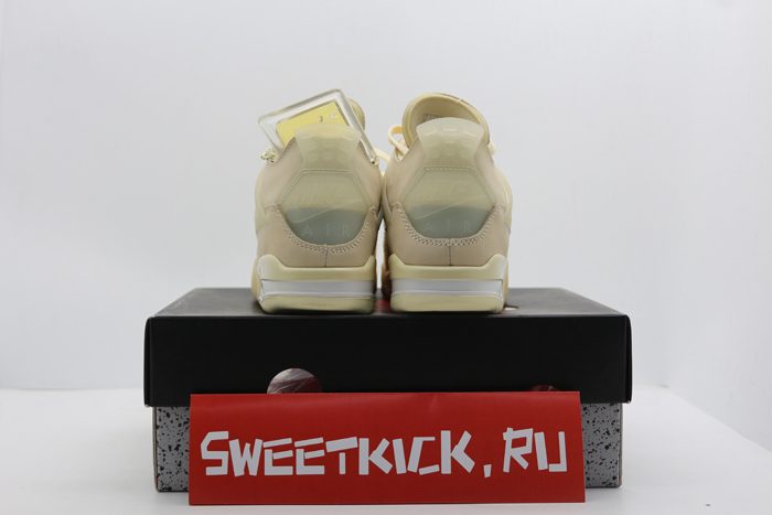 air jordan 4 retro off-white sail - cv9388-100