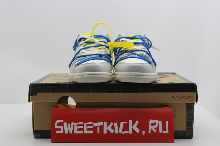 nike dunk low off-white lot 10 - dm1602-112