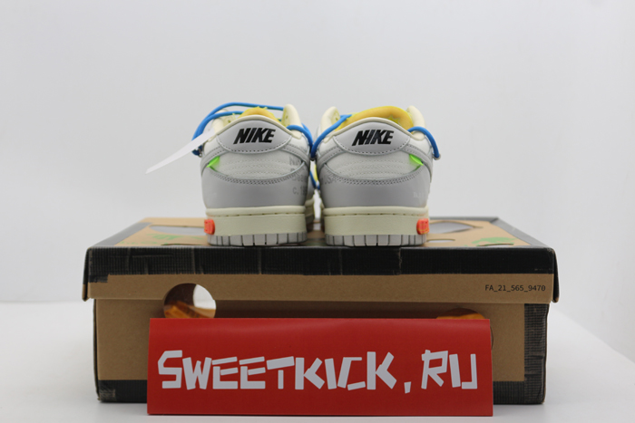 nike dunk low off-white lot 10 - dm1602-112