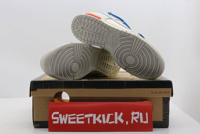 nike dunk low off-white lot 10 - dm1602-112