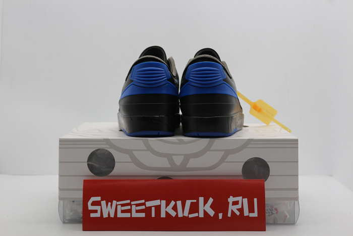 jordan 2 retro low sp off-white black blue - dj4375-004