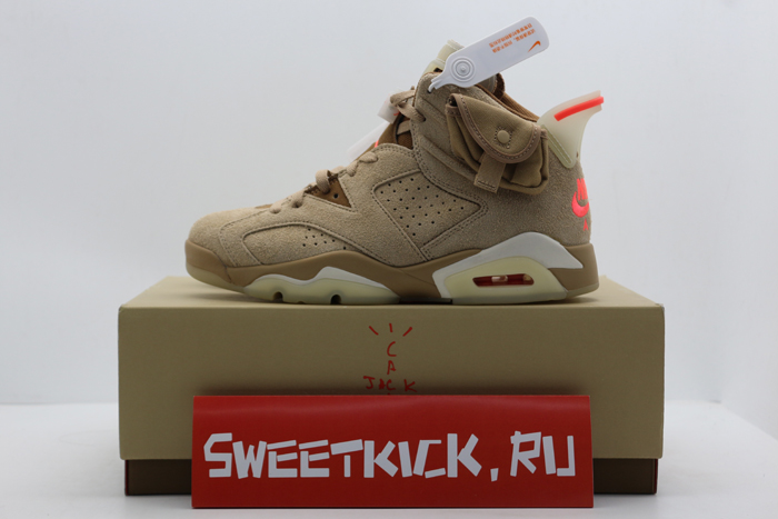 air jordan 6 retro travis scott british khaki - dh0690-200