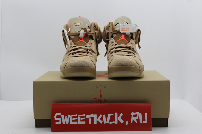 air jordan 6 retro travis scott british khaki - dh0690-200