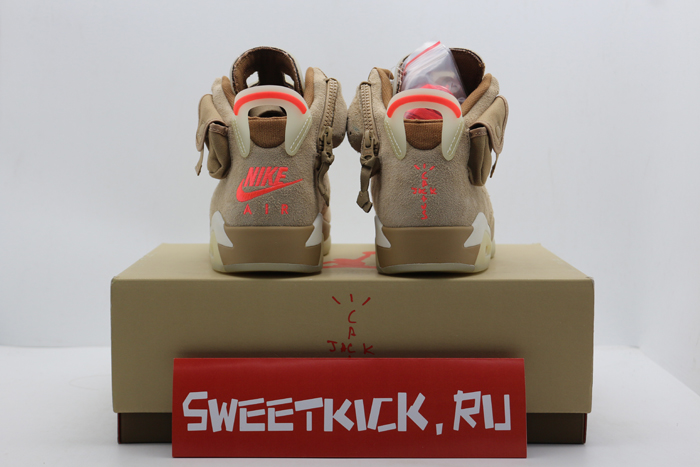 air jordan 6 retro travis scott british khaki - dh0690-200