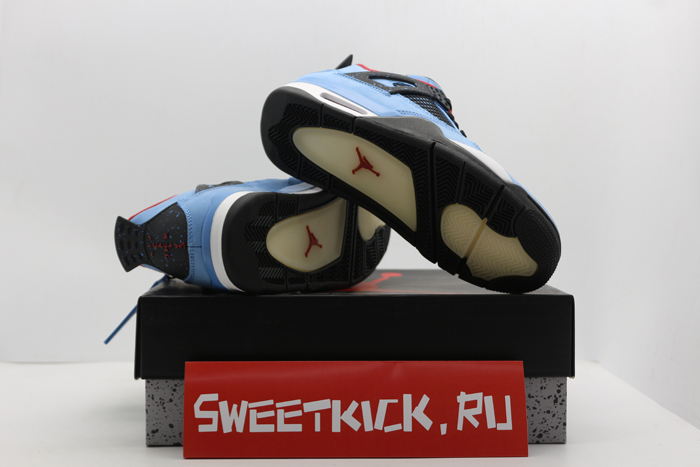 travis scott x air jordan 4 “houston oilers” university blue 308497-406