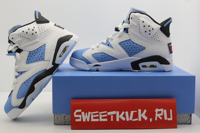 air jordan 6 unc white - ct8529-410