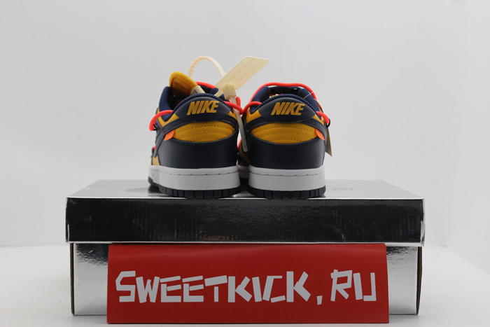 nike dunk low off-white michigan - ct0856-700