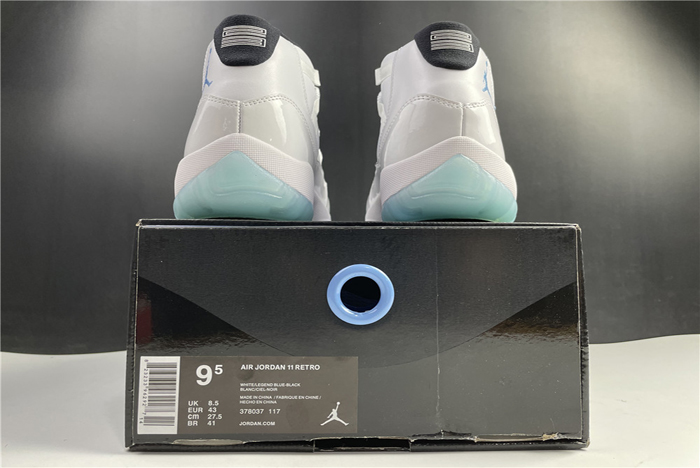 nike air jordan 11 retro legend blue 378037-117