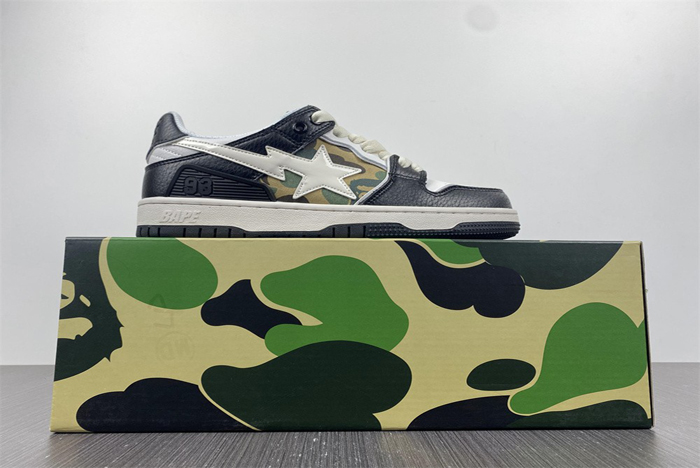 bape white black camo 1h20291033