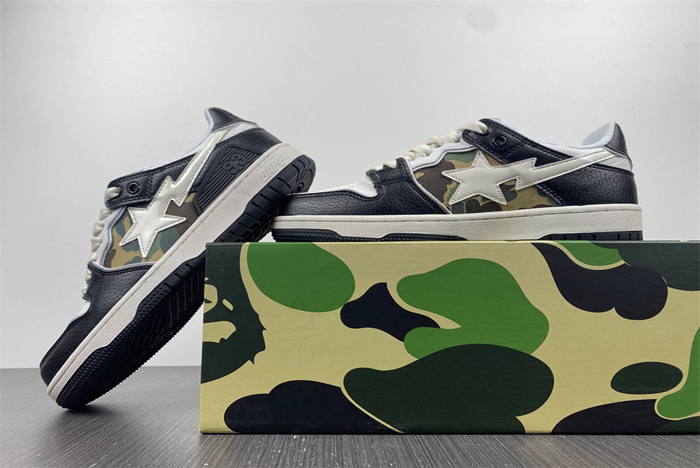 bape white black camo 1h20291033