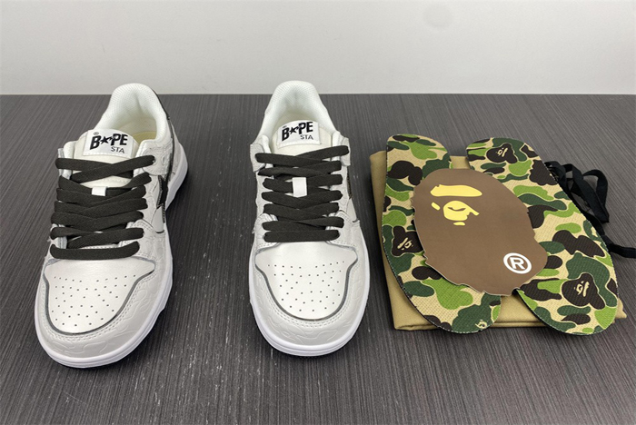 bape white black 1h80191020