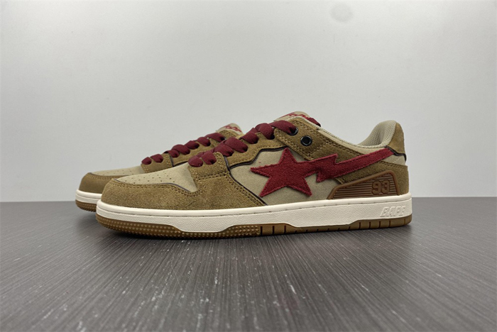 bape light brown red 1g70291030