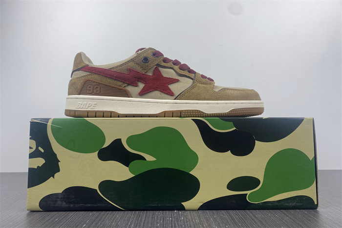 bape light brown red 1g70291030