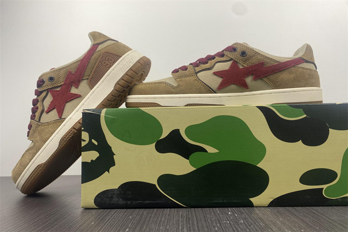 bape light brown red 1g70291030