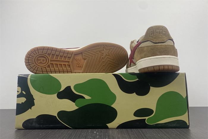 bape light brown red 1g70291030