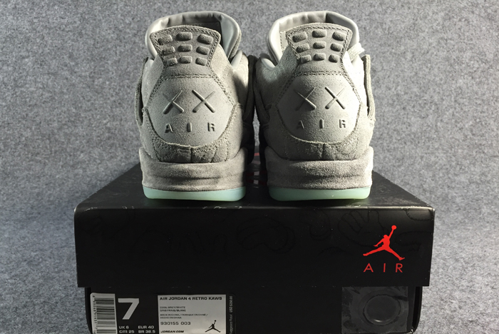 kaws x air jordan 4 “cool grey” 930155-003