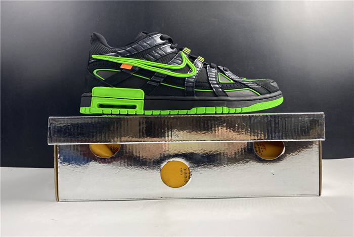off-white x nike air rubber dunk “green strike” cu6015-001