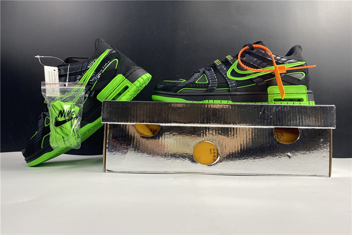 off-white x nike air rubber dunk “green strike” cu6015-001