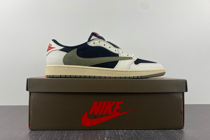 travis scott x air jordan 1 low og olive dz4137-106