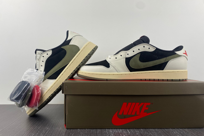 travis scott x air jordan 1 low og olive dz4137-106
