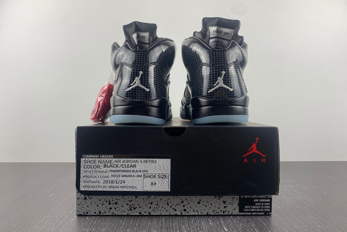 mark wahlberg  air jordan 5 "transformers" pe
