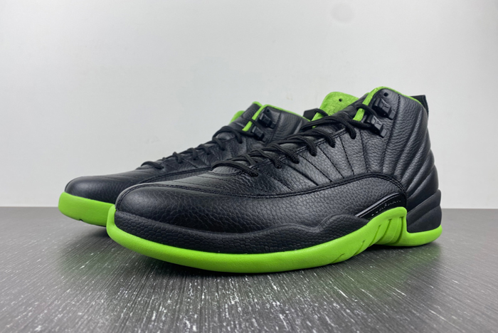 air jordan 12 black/green 43