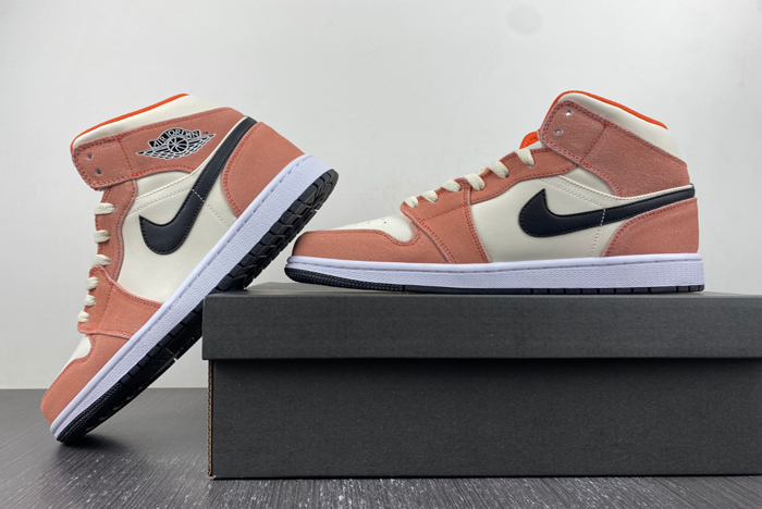 air jordan 1 mid gs “orange suede” dv1336-800