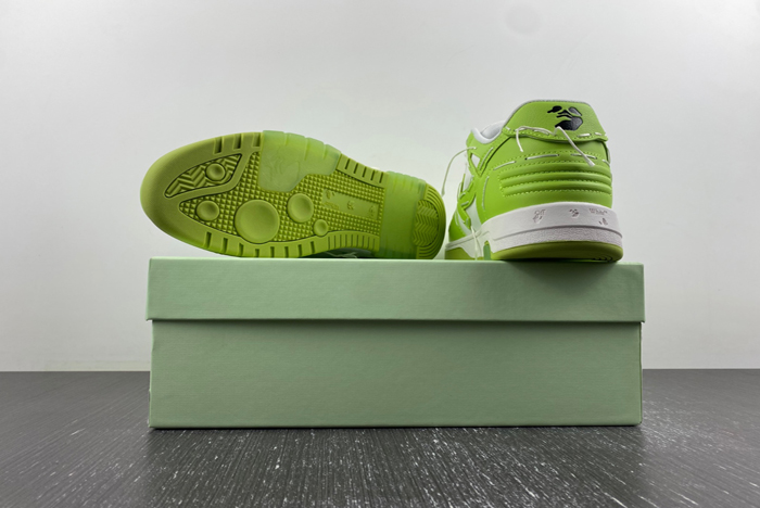 off-white out of office light green & off white