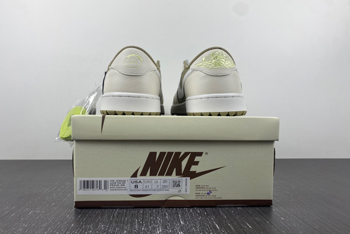 first look at the travis scott x air jordan 1 low golf fz3124-200