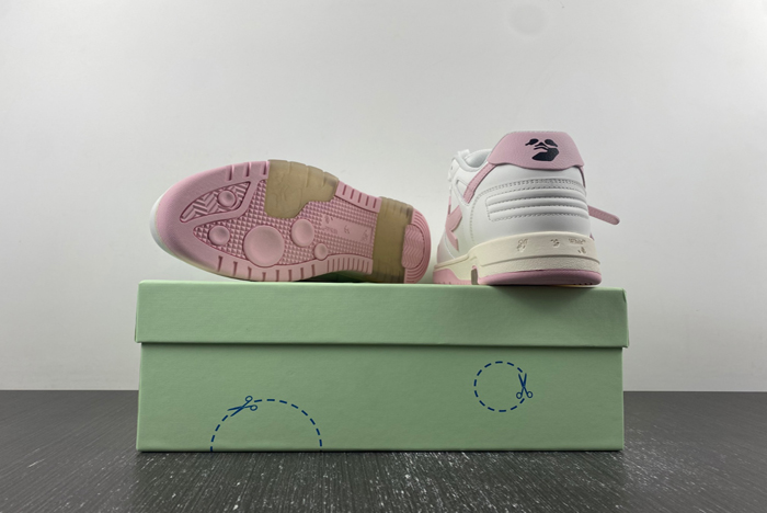 off-white out of office withe pink & off white