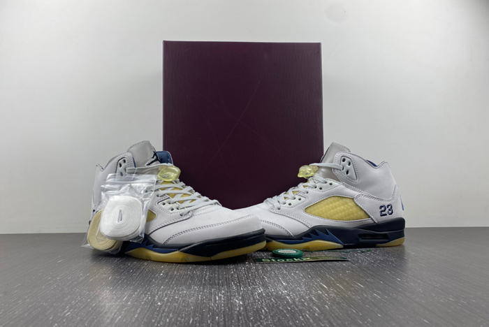 ma maniere x air jordan 5 “diffused blue x aj5 fz5758-004