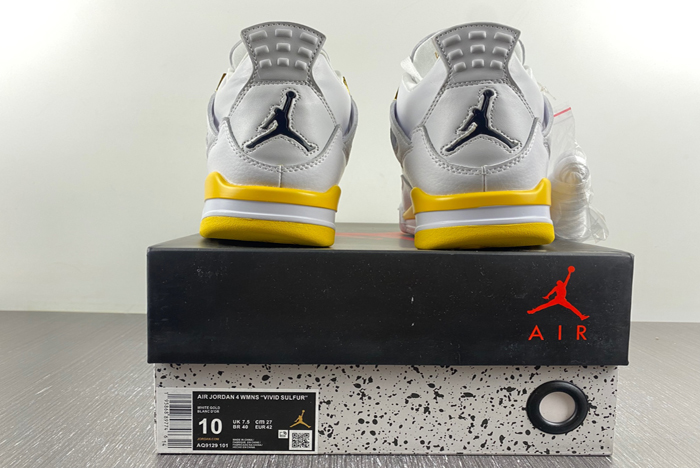 air jordan 4 wmns “vividsulfur” aq9129-101