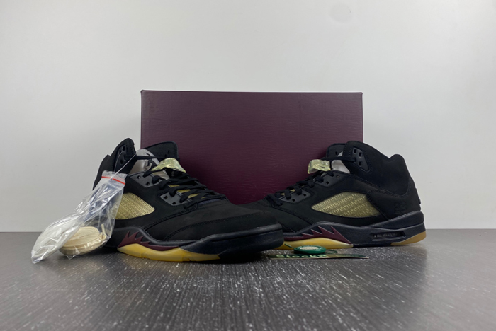 a ma maniére x air jordan 5 “black”  fd1330-001 (1)