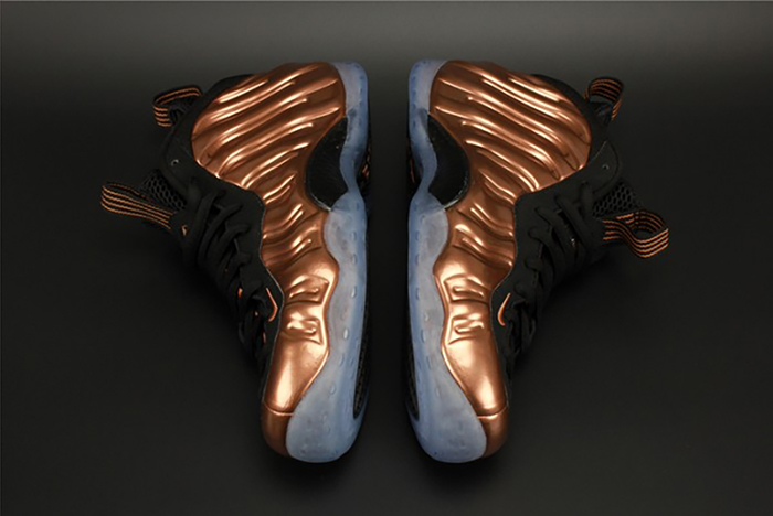 nike air foamposite one "copper" black/ metallic mens 314996-007