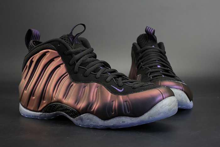 nike air foamposite one "eggplant"  black/ varsity purple mens 314996-008