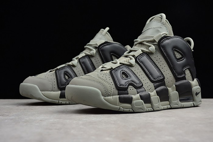 nike air more uptempo "dark stucco" dark stucco/black womens 415082-007