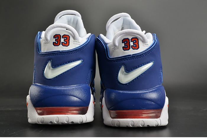 nike air more uptempo "knicks" white/deep royal blue womens 415082-103