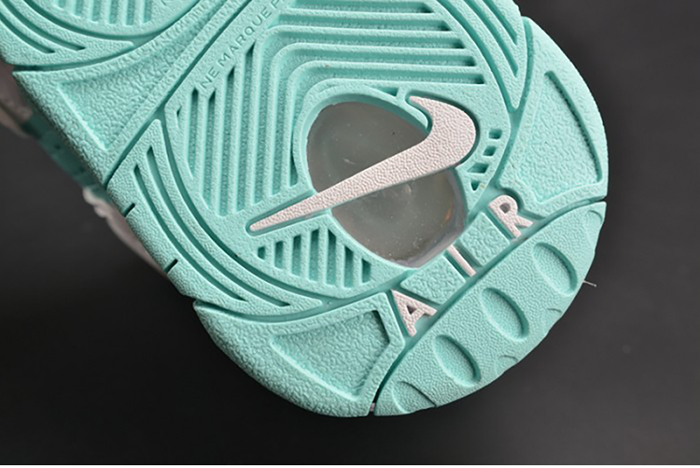 nike air more uptempo gs "island green" womens 415082-300