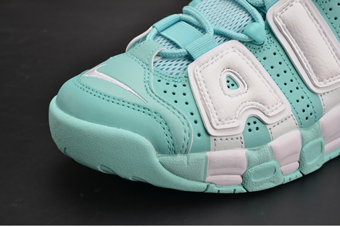 nike air more uptempo gs "island green" womens 415082-300